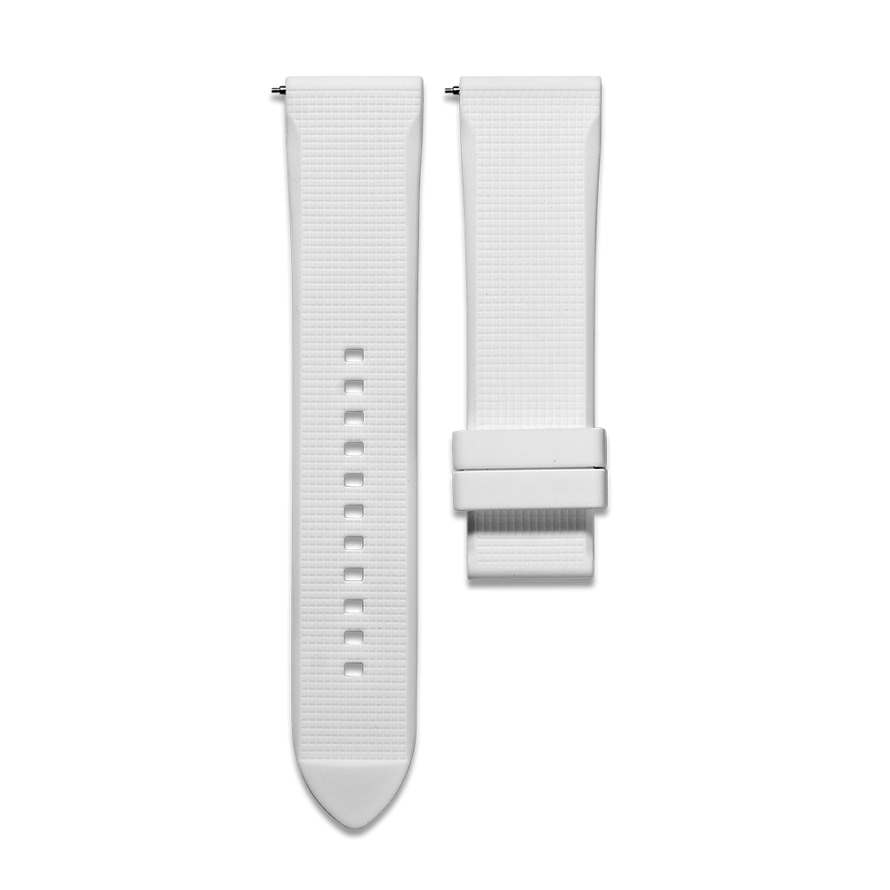 White Sail 22mm (Suitable For Urca)Fluororubber Strap - Wishdoit Watches
