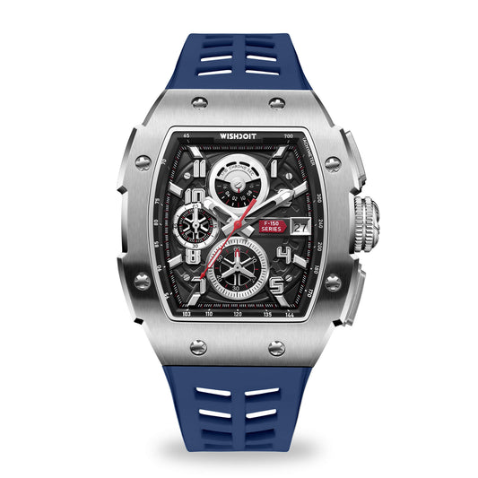 Shop Racing F-150 Series Chronograph Quartz Silver Blue Watch | Wishdoit