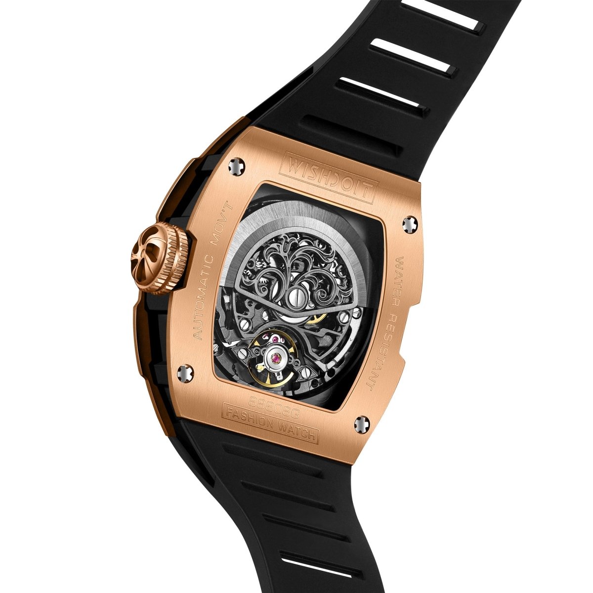 The X-series Tonneau Mechanical Watches For Men - Gold | Wishdoit Watches