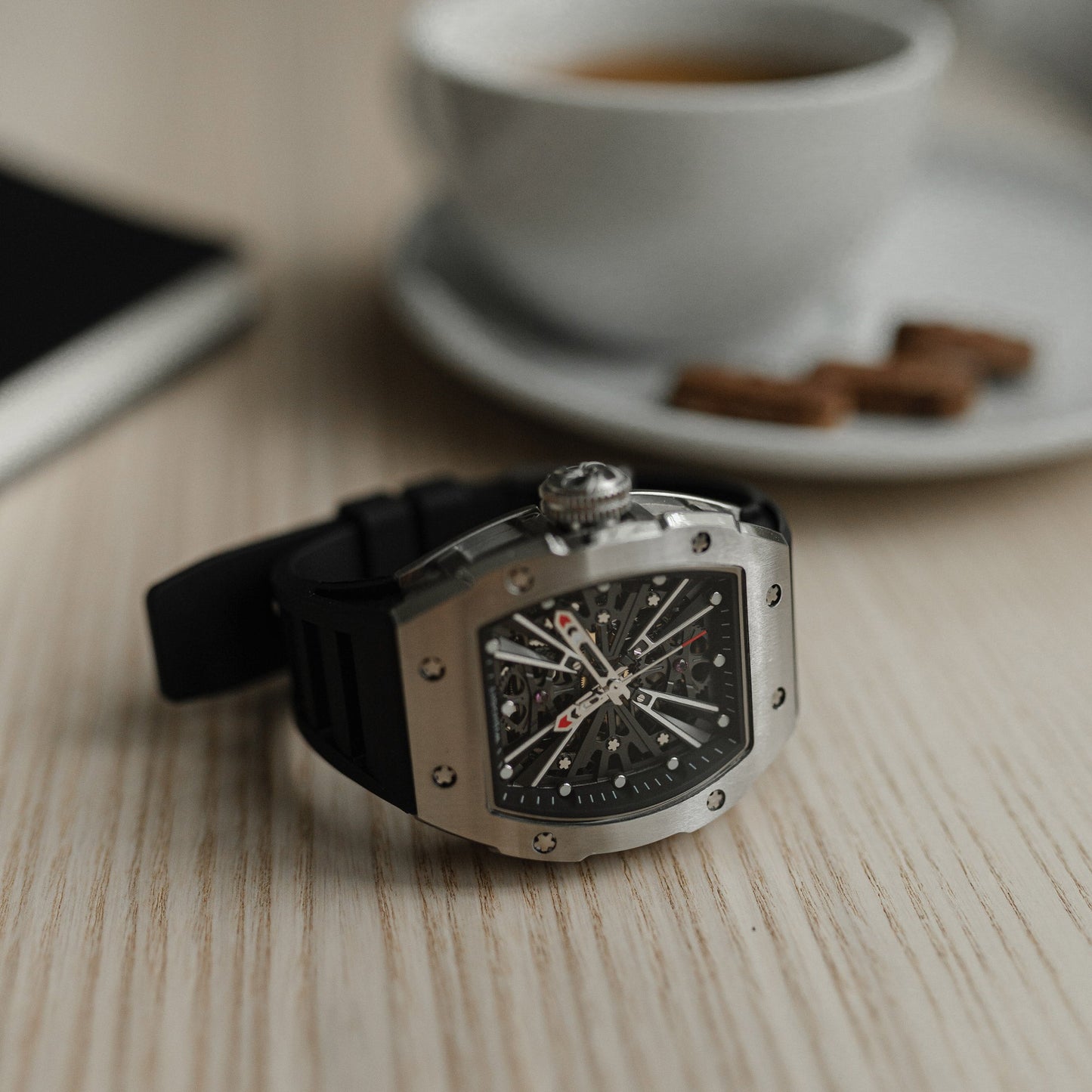 X-Series Tonneau Mechanical Watches - Silvery | Wishdoit Watches