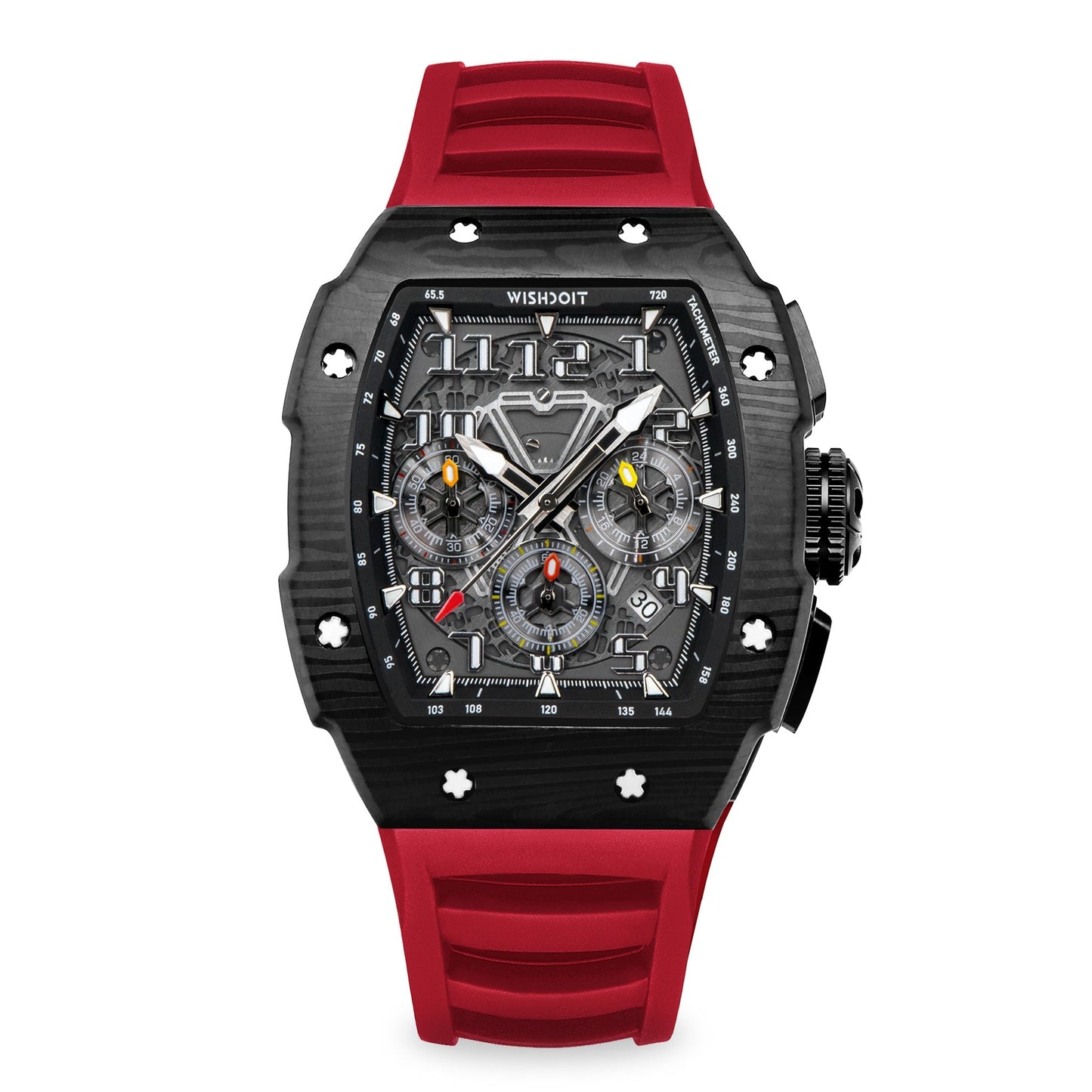 Shop Racing GT Chronograph Quartz Black Red Watch on Wishdoit Watches