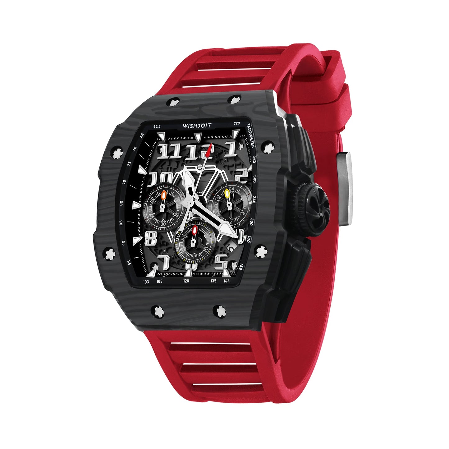 Shop Racing GT Chronograph Quartz Black Red Watch on Wishdoit Watches