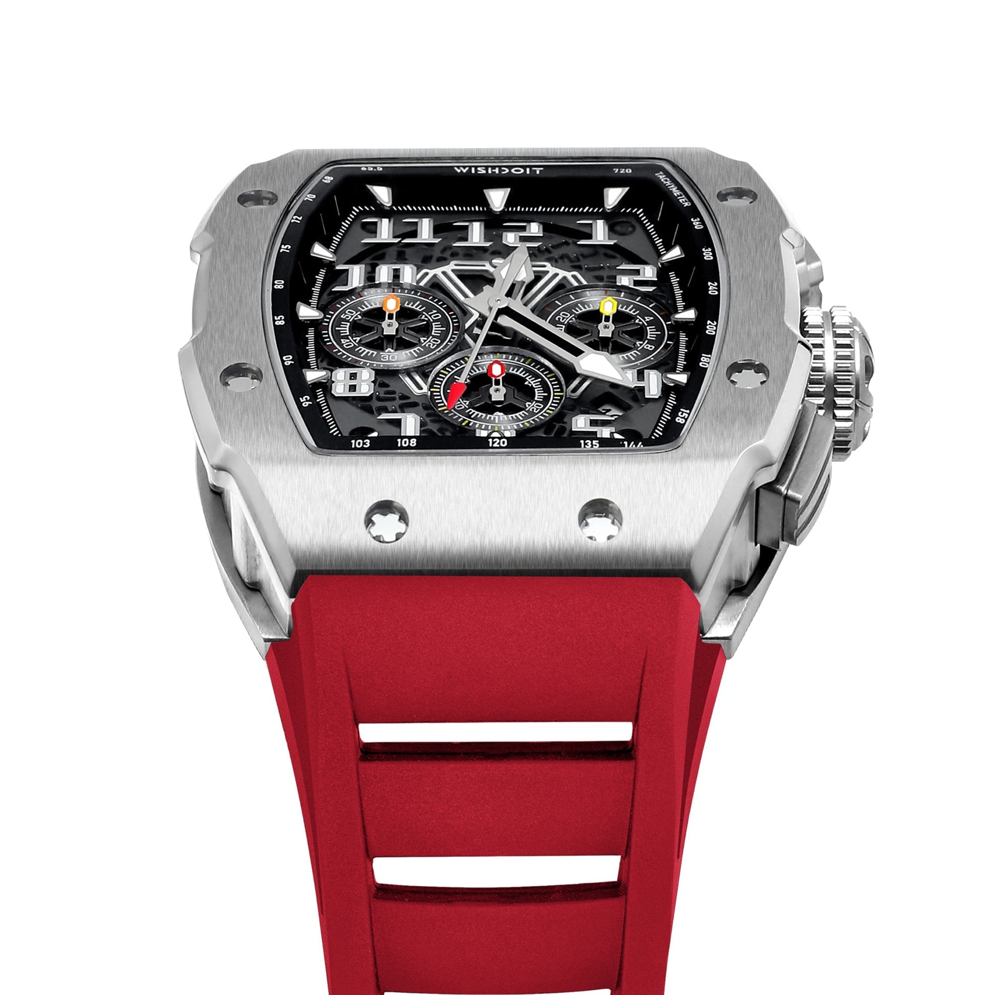 Shop Racing GT Chronograph Quartz Silver Red Watch on Wishdoit Watches