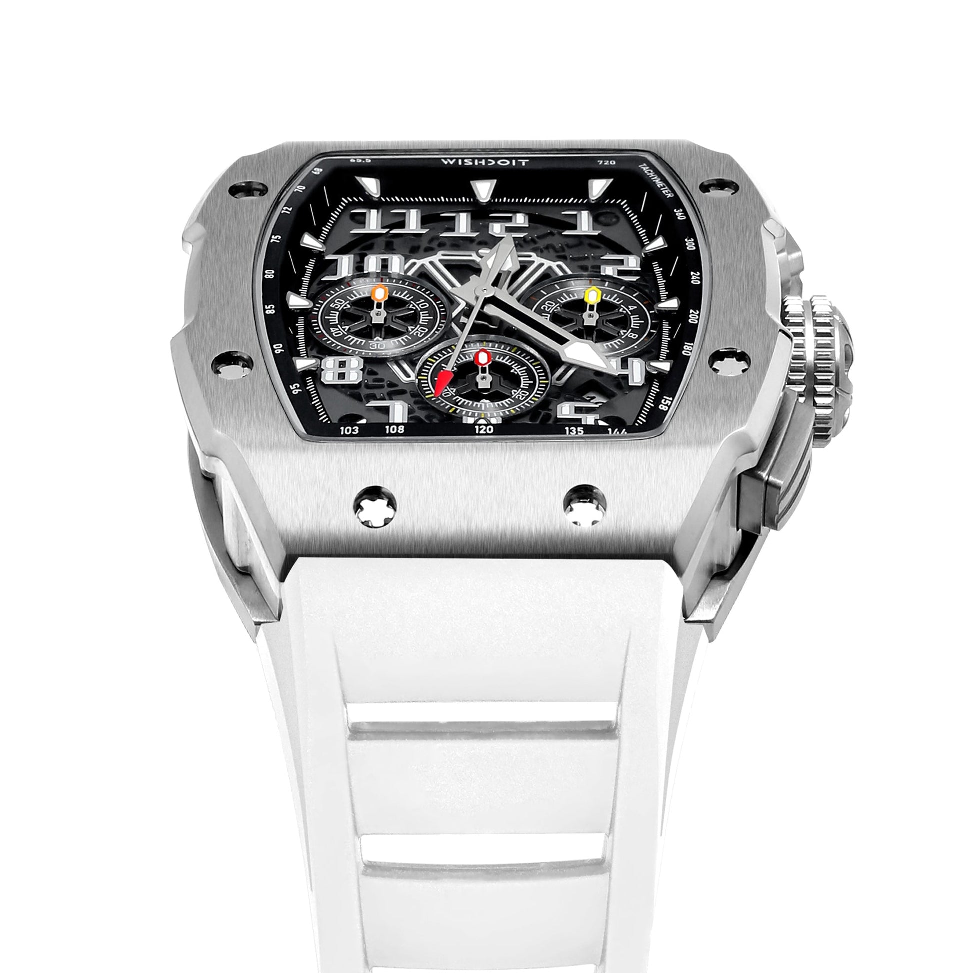 Shop Racing GT Chronograph Quartz Silver White Watch on Wishdoit Watches
