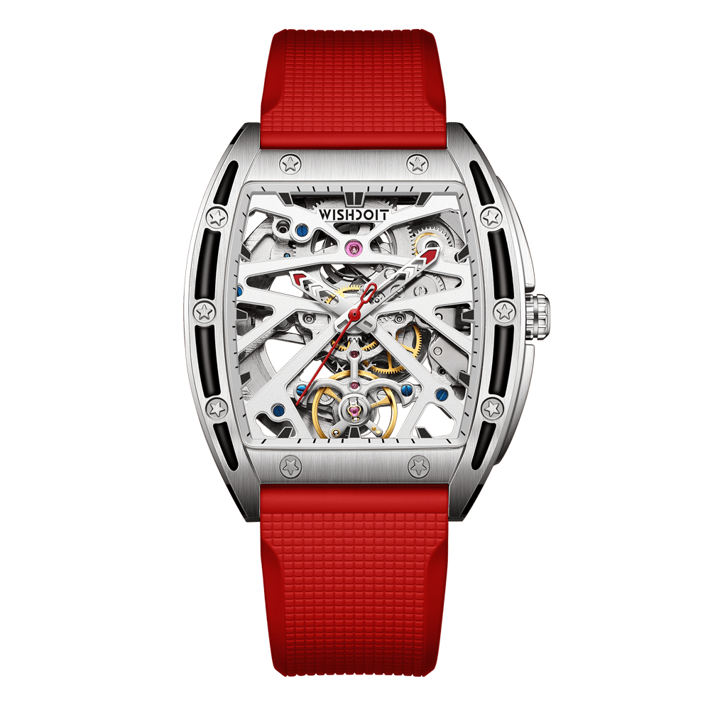 VDay Gift | Urca-Couple Watches-Two Silvery Red - Wishdoit WatchesWSD-9905-Couple4